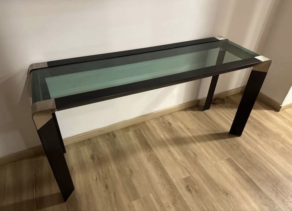 Movel Entrada/ Aparador + Mesa Centro Aluminio + Vidro