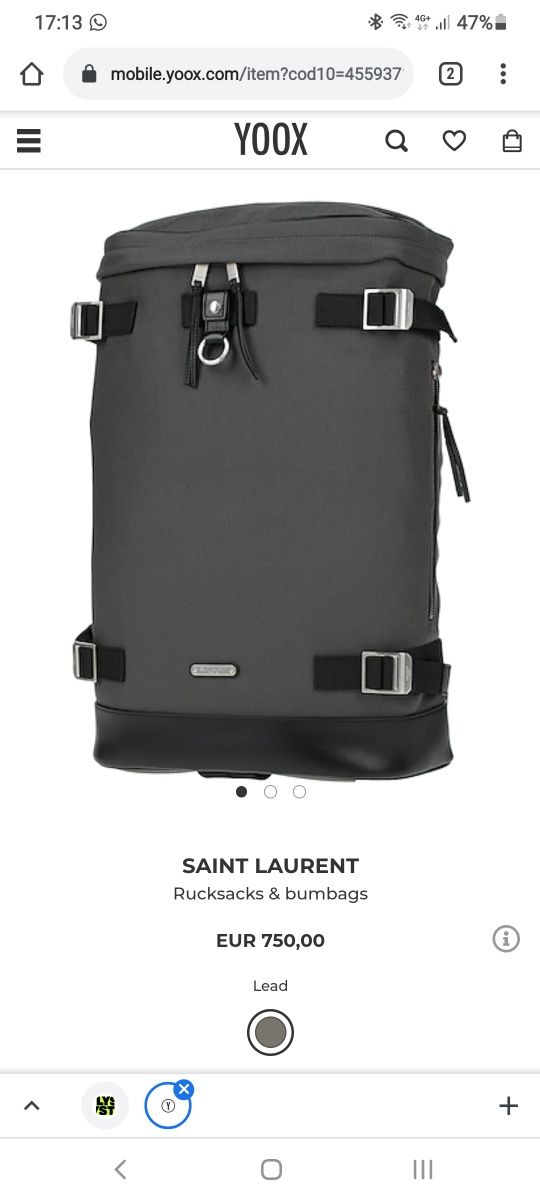 Saint Laurent mochila