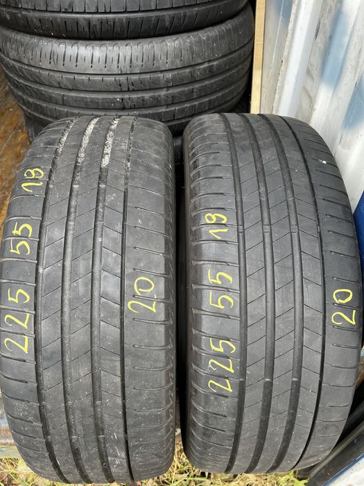 Dwie opony bridgestone turanza t005 225/55/18 2020r.