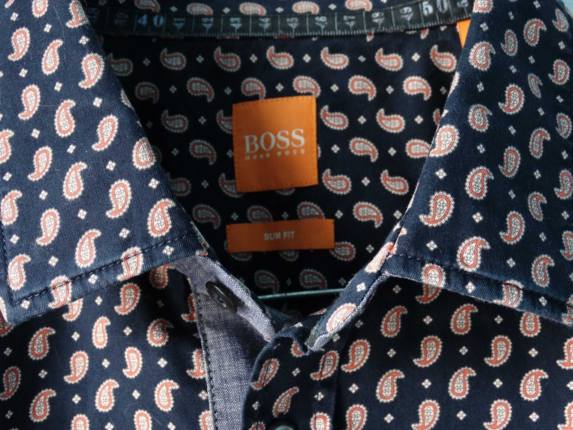 Фірмова чоловіча сорочка Hugo Boss Orange з довгим рукавом(L)