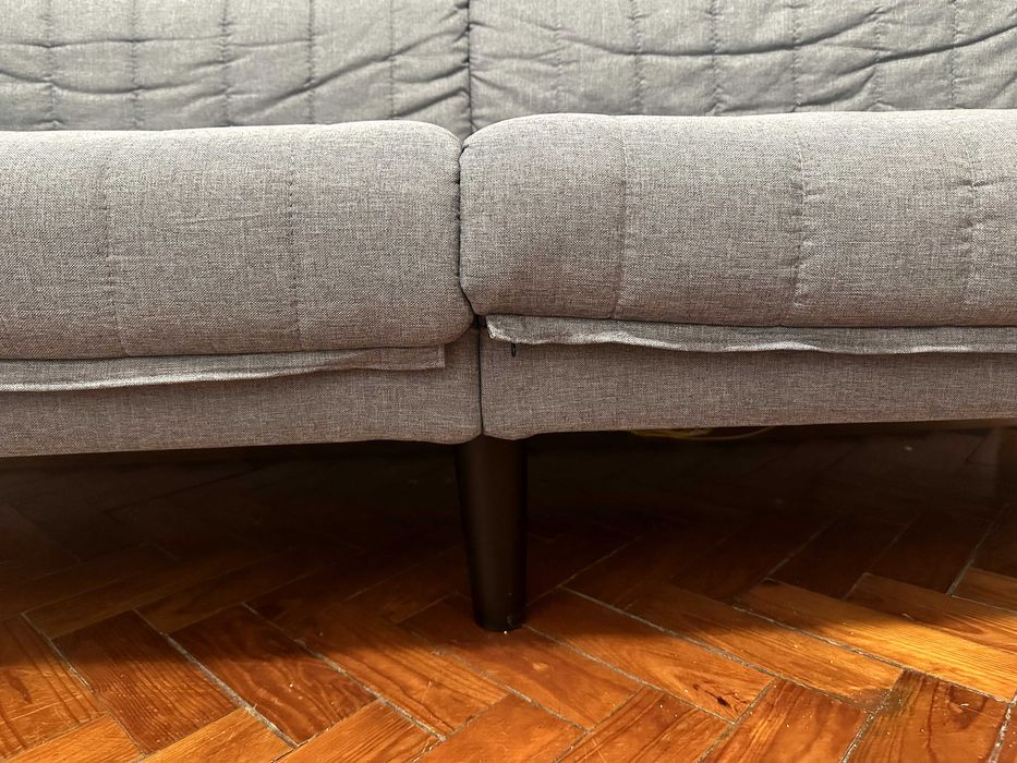 Sofá 3 lugares cinzento, em perfeito estado!