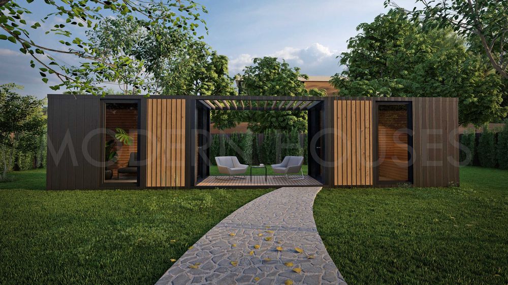 Sauna+Relaks+Taras - System Modułowy - Domek i Sauna