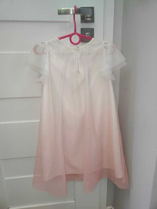 elegancka sukienka ombre 122 cm tiul h&m