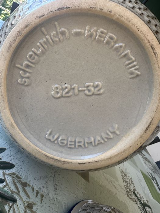 Pote de Rum Alemão em Ceramica Scheurich-Keramik