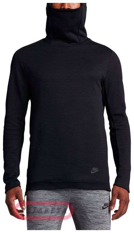 NINJA (M) NIKE Tech Fleece Black кофта закрывает лицо оригинал теч фли