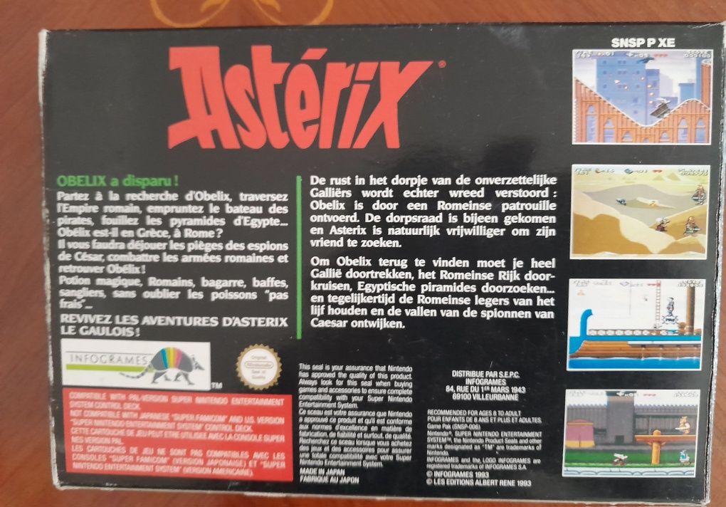 Super Nintendo gra Asterix