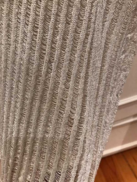 Top metalizado lingerie Zara, tamanho L