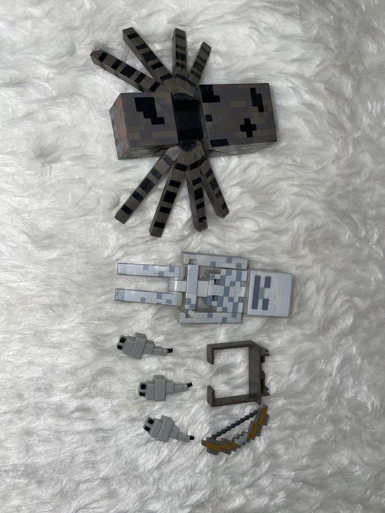 Minecraft Figurki zestaw Szkielet pająk