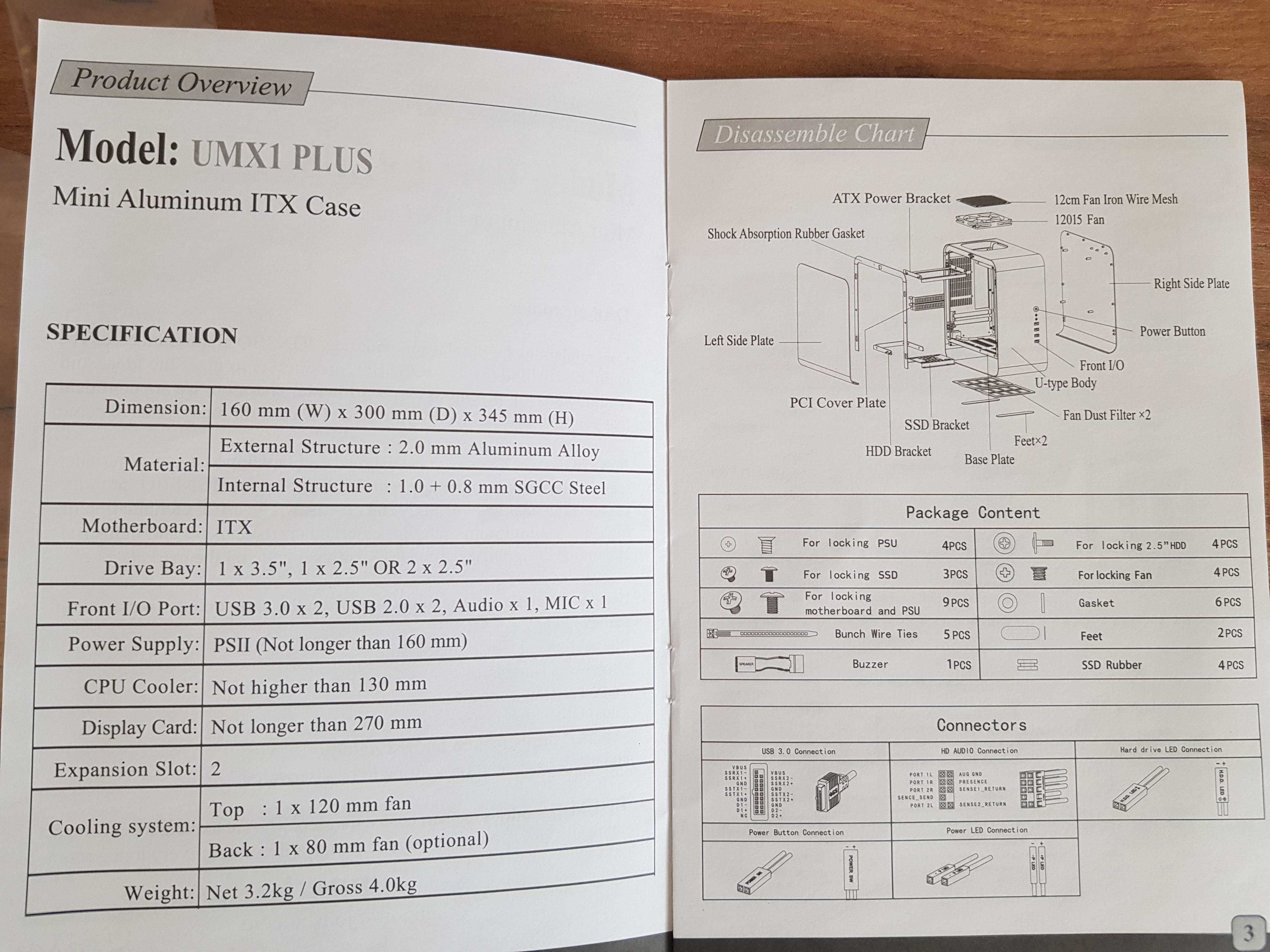 Obudowa do komputera ITX - Jonsbo UMX1 Plus