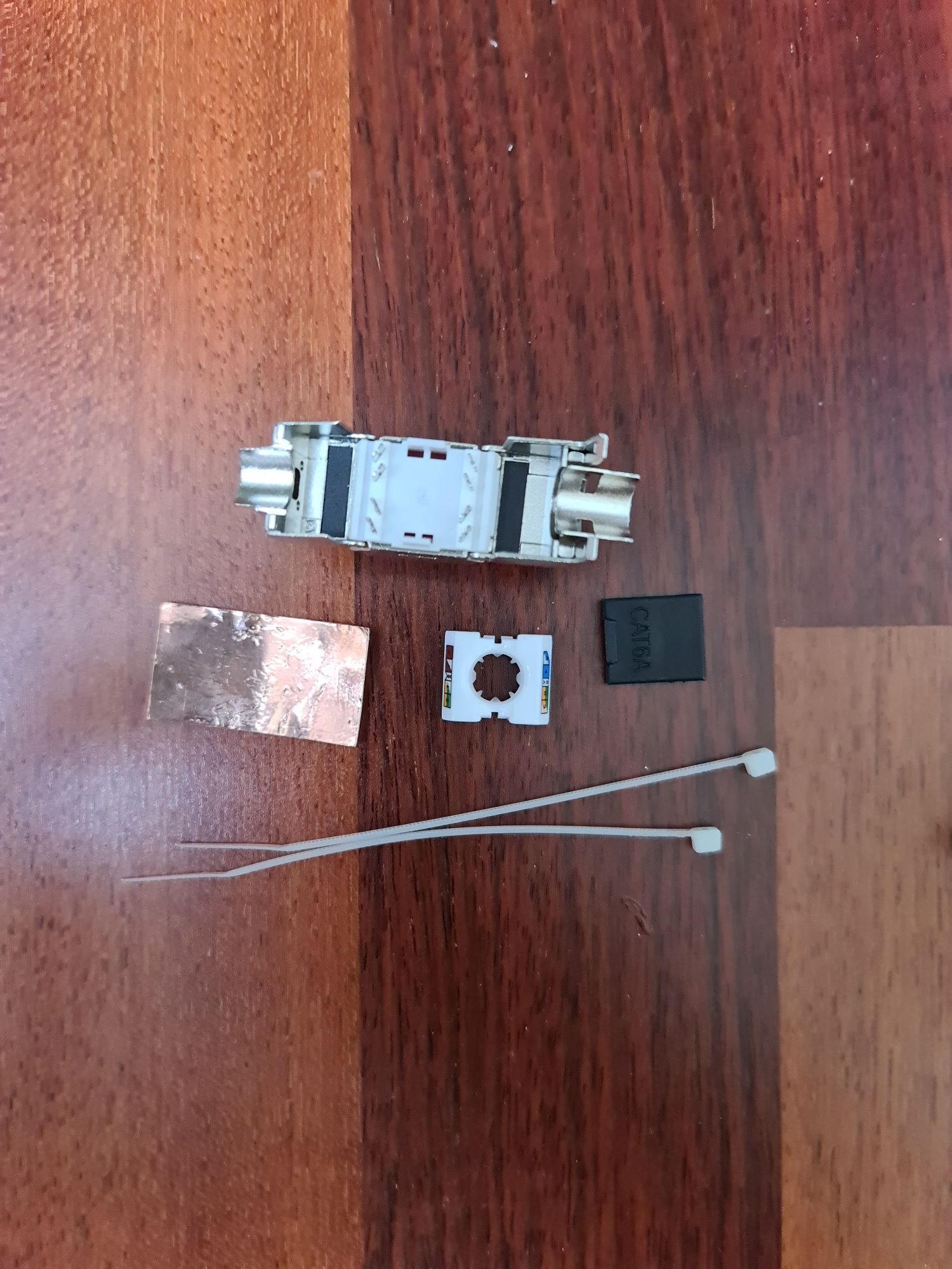 Moduł keystone RJ45 kat 6A gniazdko kabla internetowego