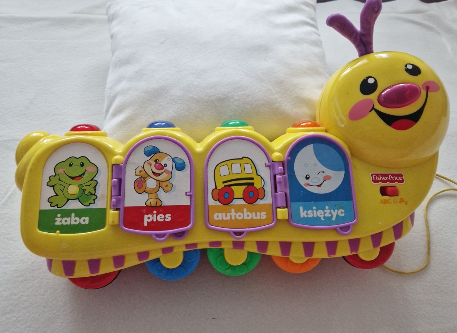 Fisher price gąsienica gawędziarka