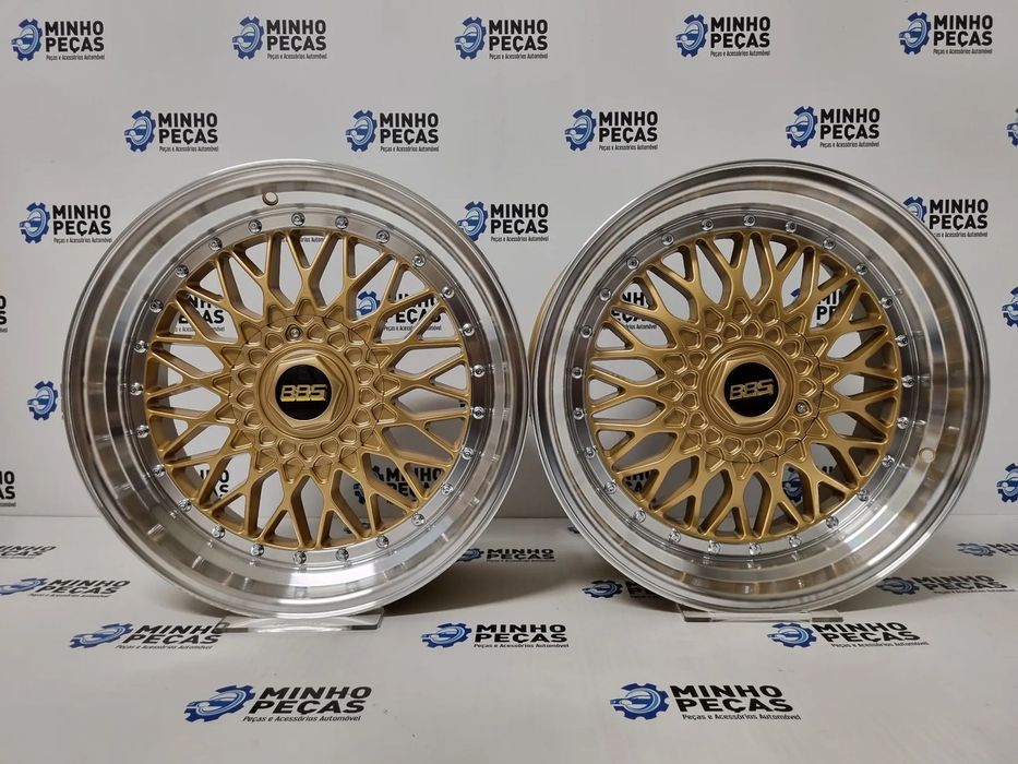 Jantes Look BBS RS em 18 (5x112 | 5x120) Gold Aba Polida