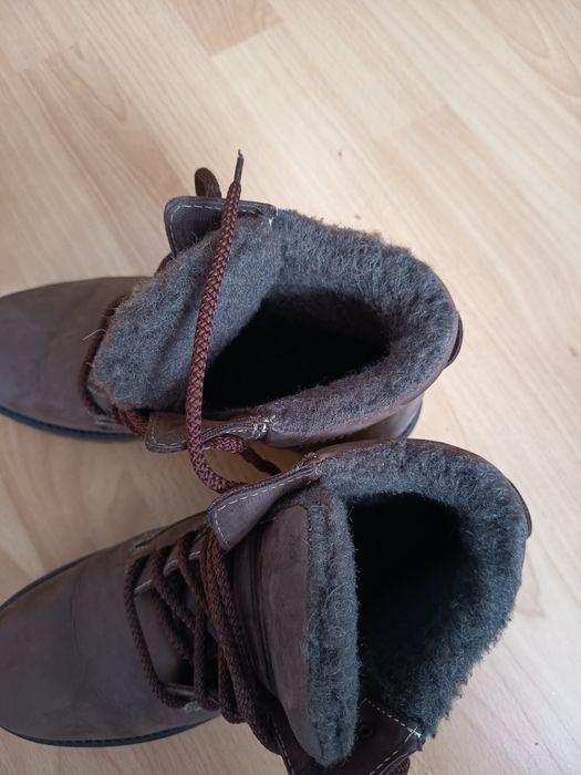 Buty CCC zimowe damskie brązowe ocieplane skórzane rozmiar 39 kupione