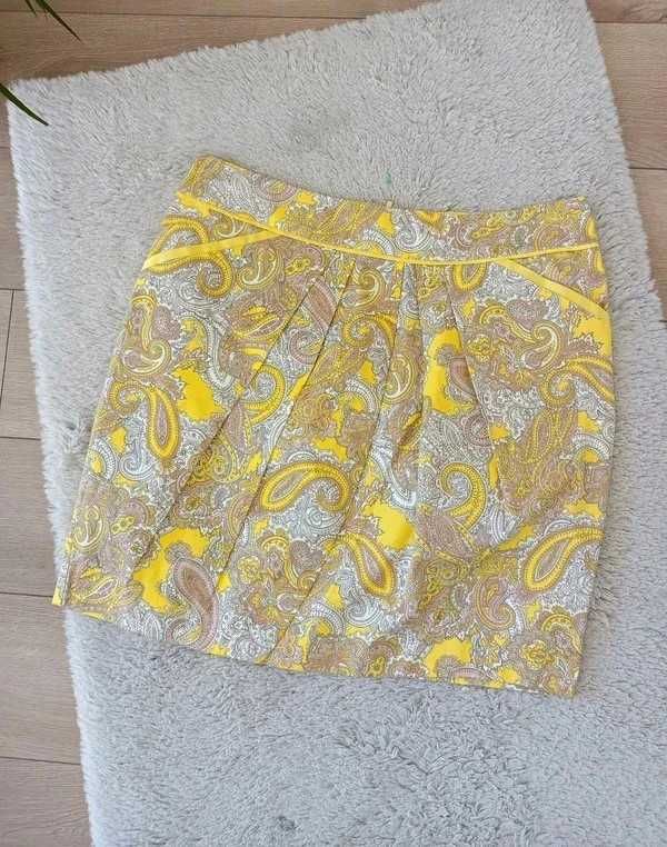mini spódniczka wzór paisley bawełna H&M M L