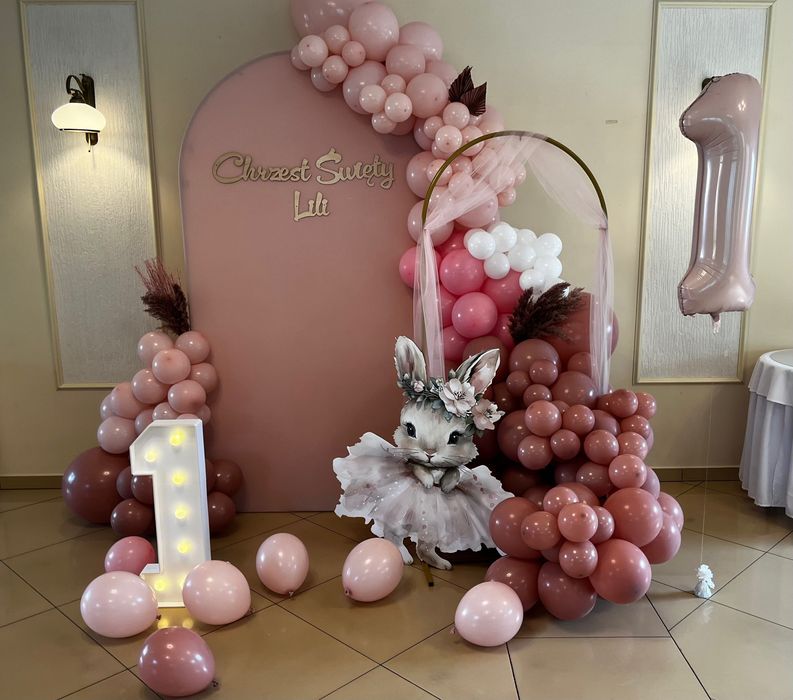 Ścianki i dekoracje balonowe | urodziny, chrzest, wesele | Śląsk