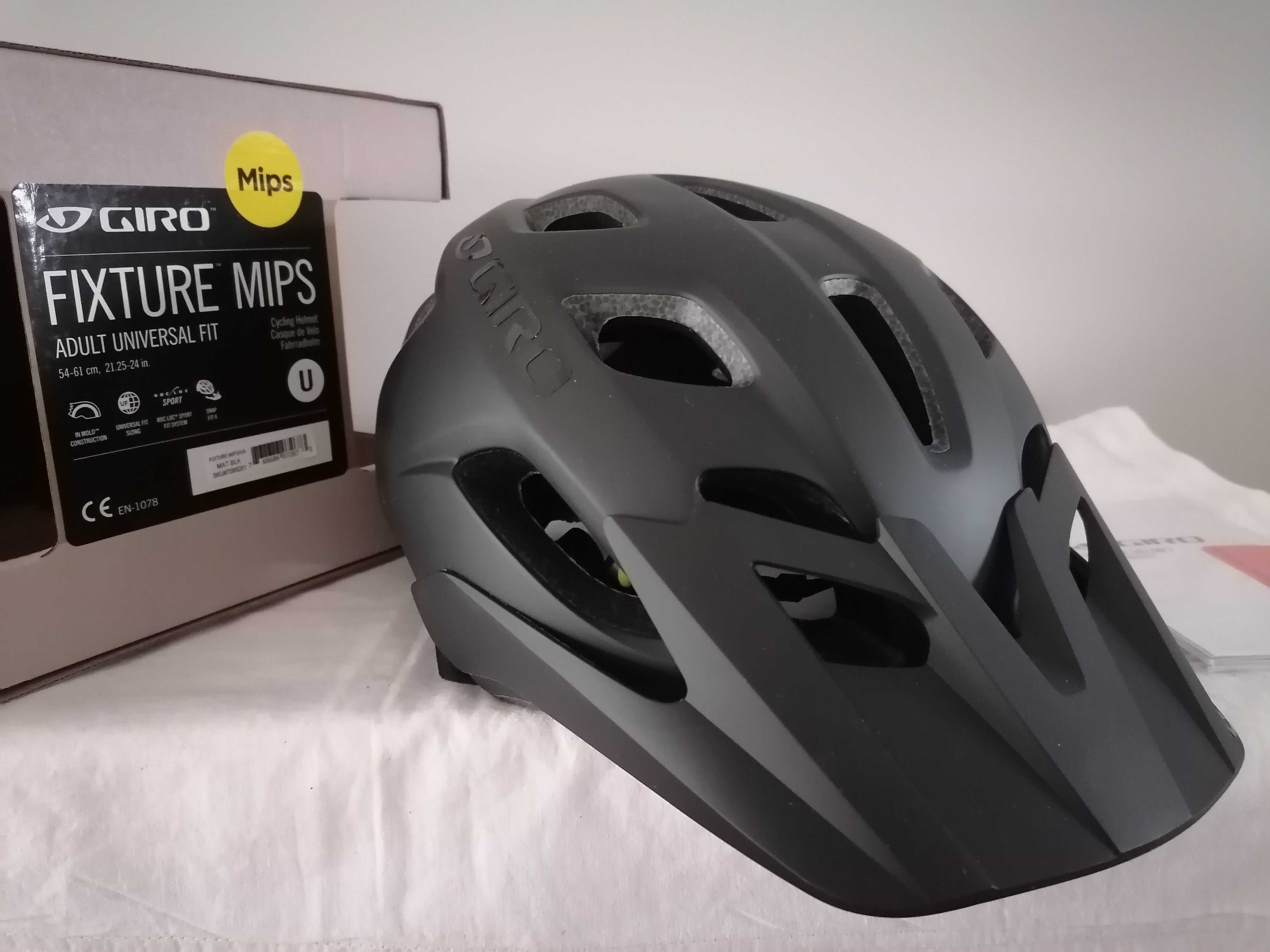 Kask rowerowy Giro Fixture Mips Matte Black M/L 54-61cm