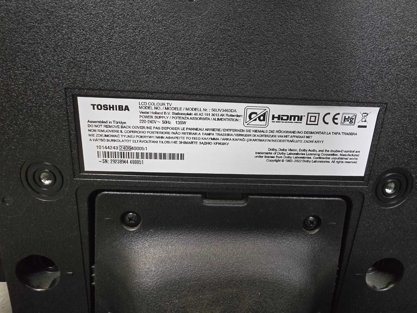 Telewizor Toshiba 50UV3463DA SMART