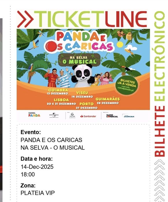 Concerto panda caricas  Viseu