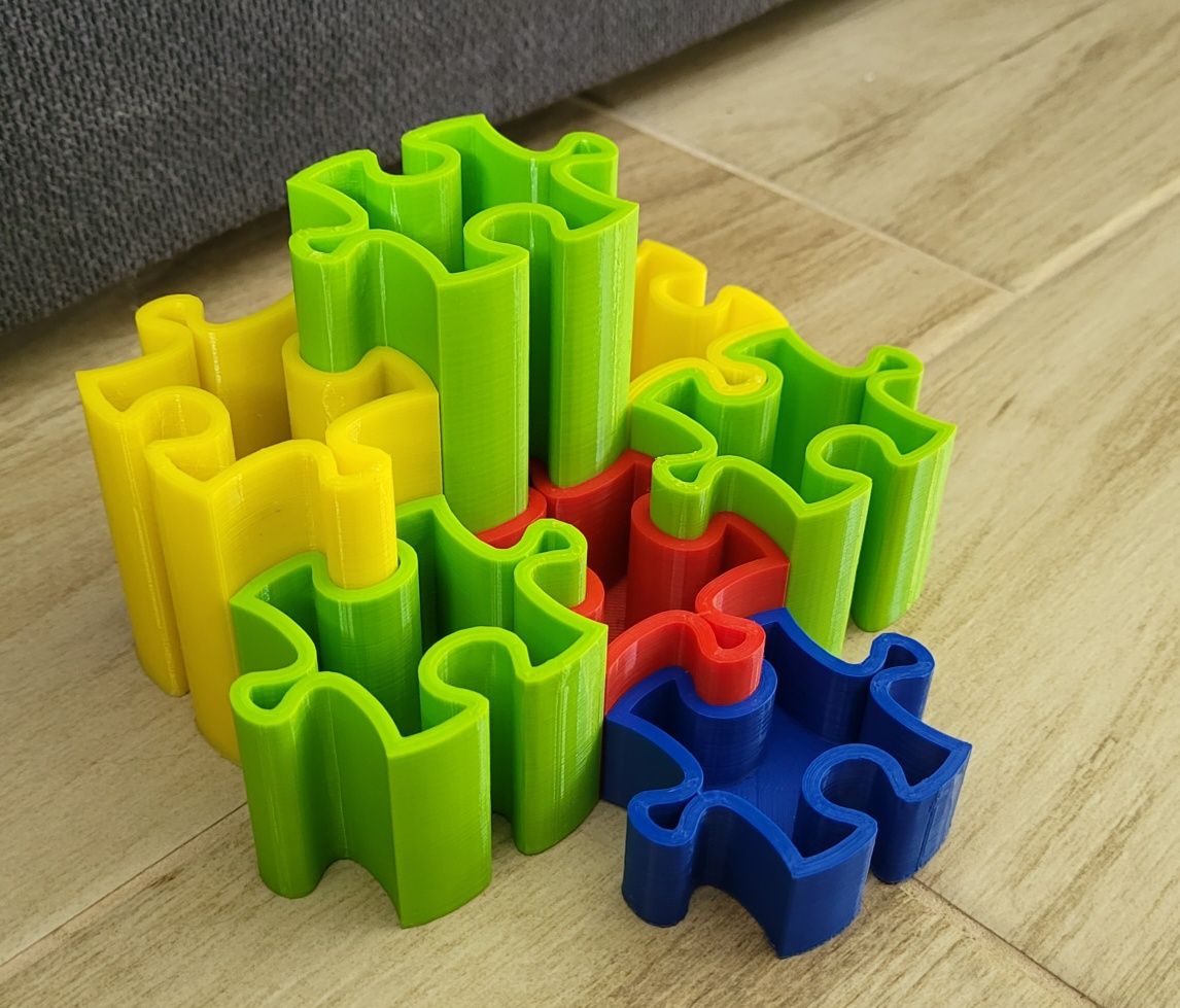 Nowy przybornik organizer na biurko puzzle