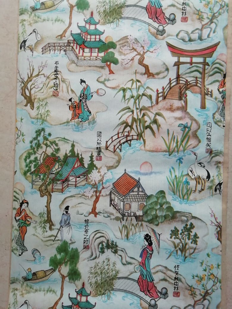 Papel-Autocolante, com motivo Oriental