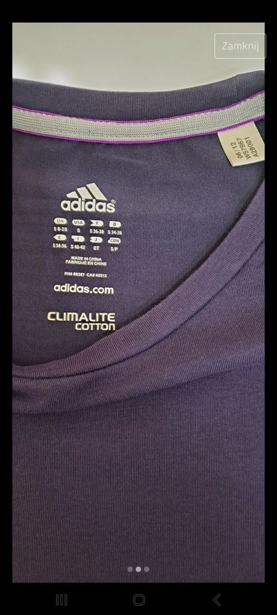 Adidas t-shirt damski rozmiar S