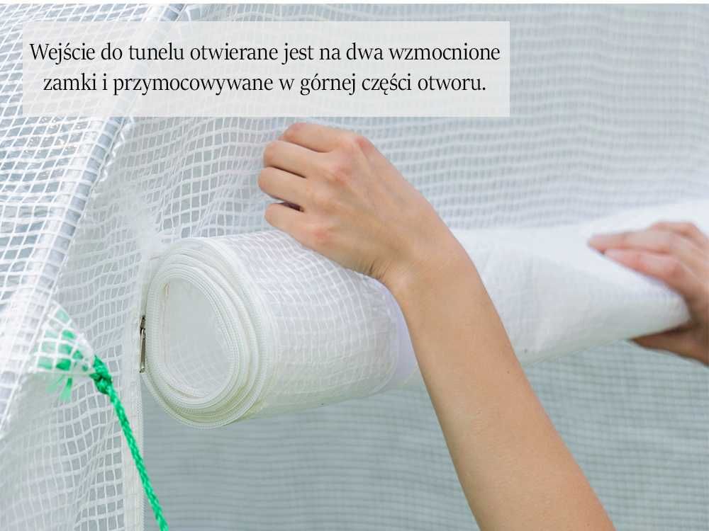 FOLIA ZAMIENNA na tunel ogrodowy 6x3m zbrojona zapas namiot foliak