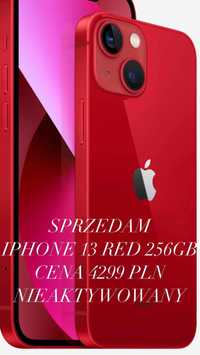 Nowy iPhone 13 RED 256gb CZERWONY aktywowany 20 lutego 2022r.