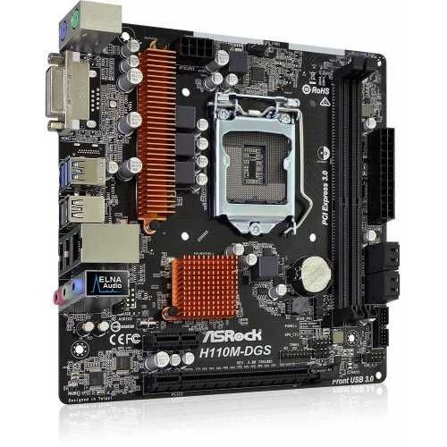 Материнська плата ASRock H110M-DGS (s1151, Intel H110, PCI-Ex16)
