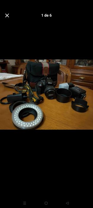 Câmara Nikon D3400 + extras