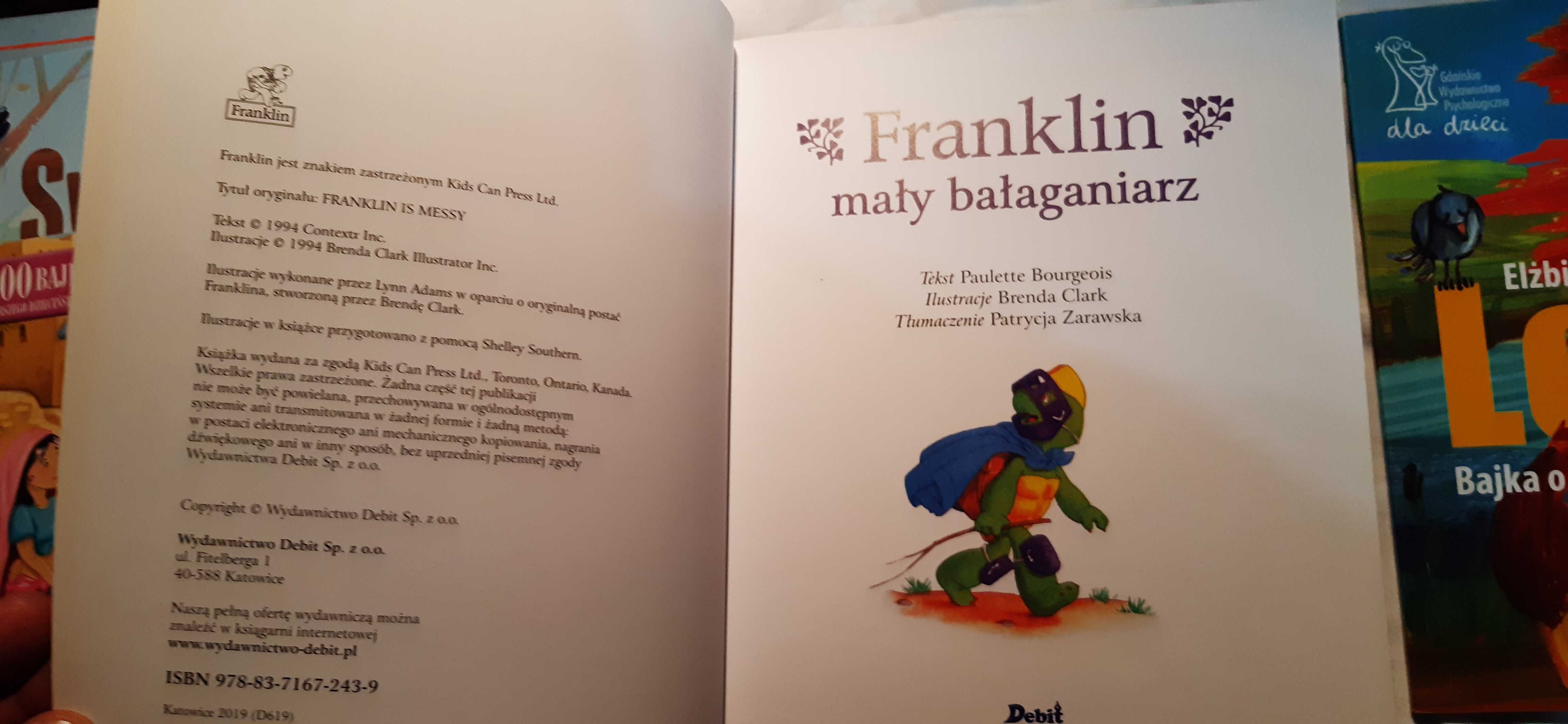 3 bajki dla dzieci , żółw franklin , lew,  ali baba, zestaw