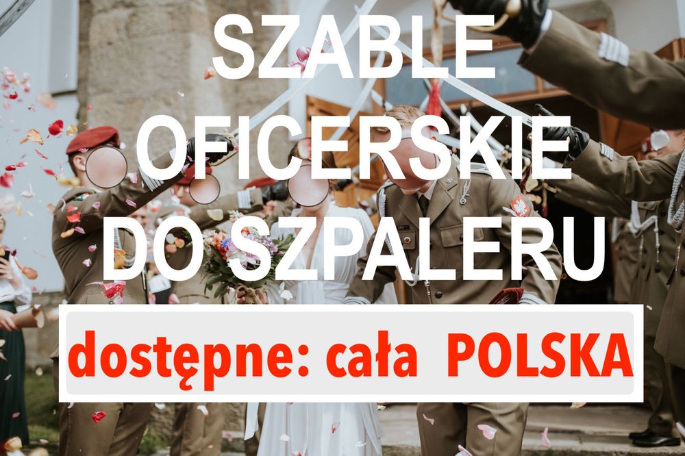 Szable do szpaleru, szpaler wojskowy, szpaler ślubny szable oficerskie