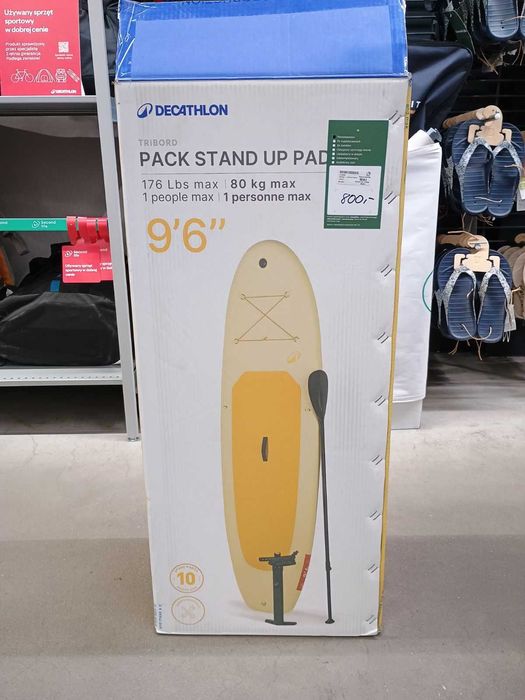 Zestaw z deską SUP Itiwit 100 Discovery pneumatyczną 9'6 - 2ND LIFE