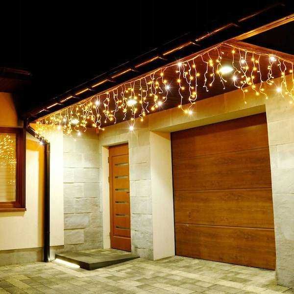 Lampki LED Sople 500 LED – kurtyna – 20m + pilot