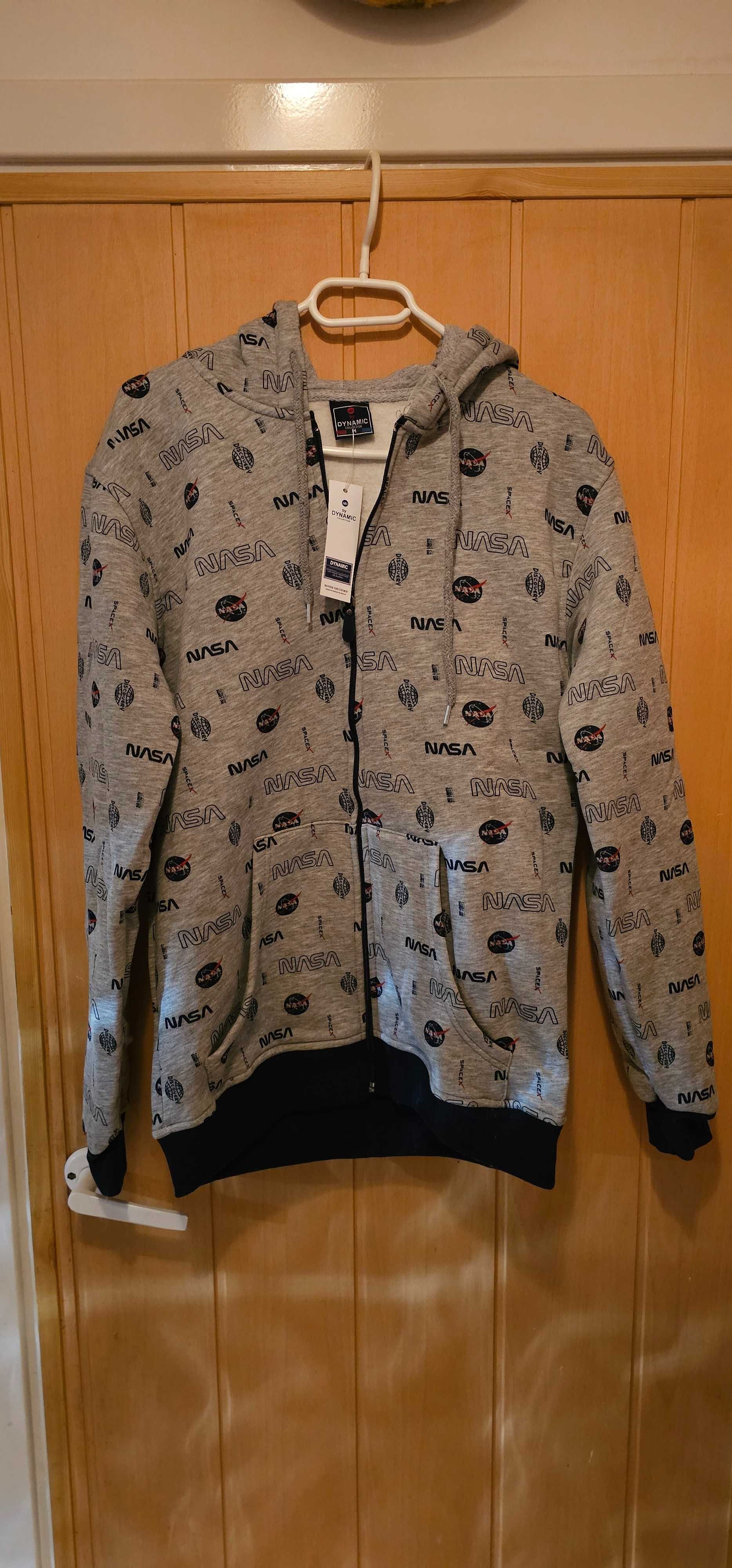 Bluza męska - szara - napis NASA