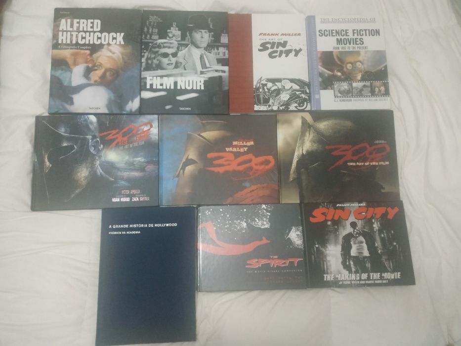 Vários livros sobre Cinema, filmes, televisão, realizadores, etc