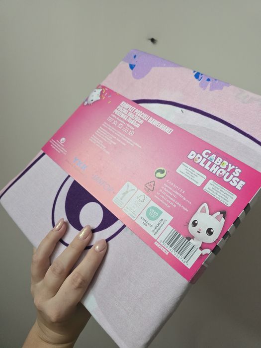 Komplet pościeli koci domek Gabi 160x200 bawełniana