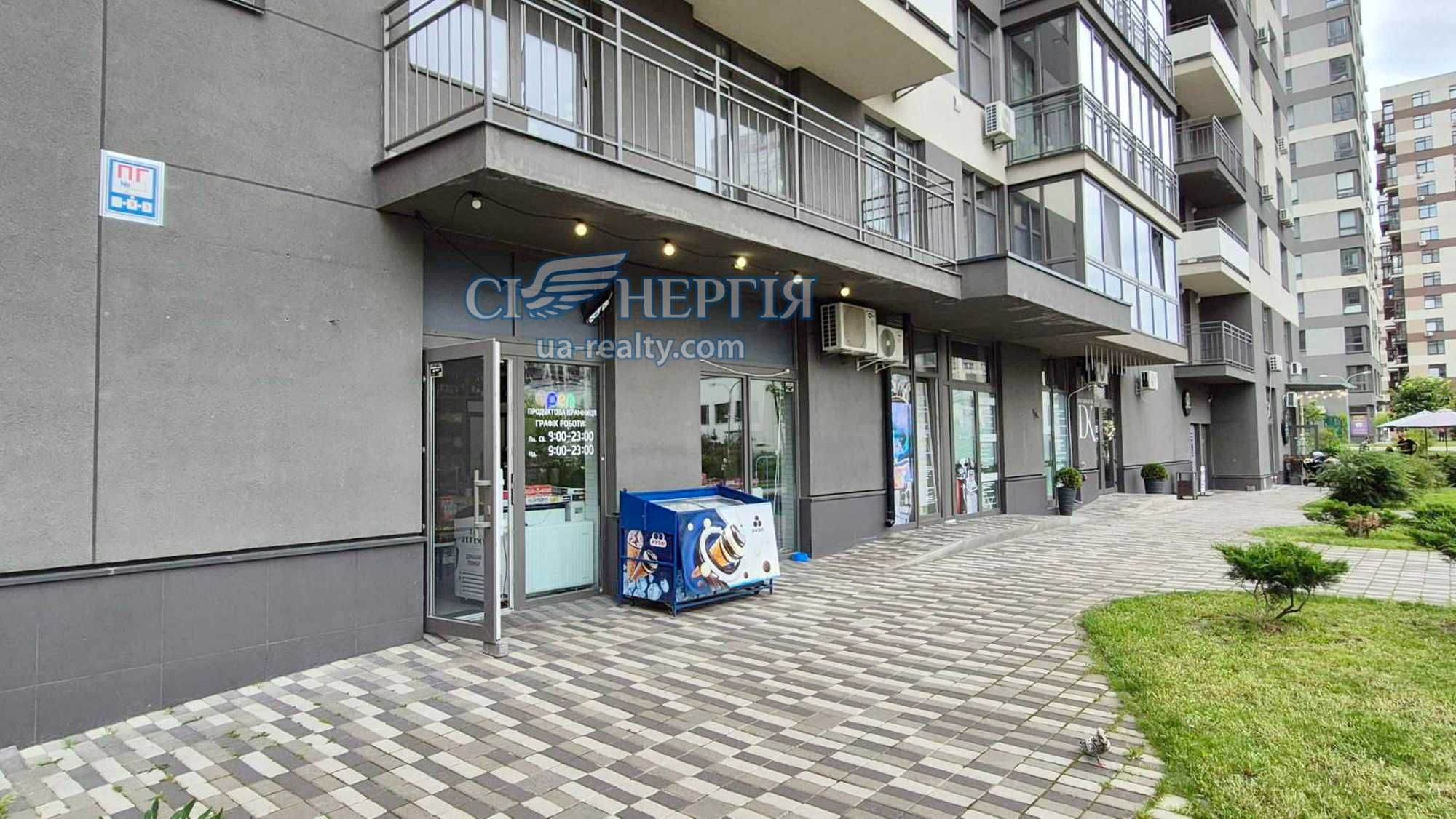 39 м.кв. ЖК Варшавський, Фасад, Вітрини, О.Олеся, 4-Б, пр. Правди
