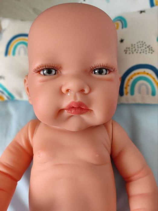 Голий пупс хлопчик реборн Nines d`Onil, 45 см