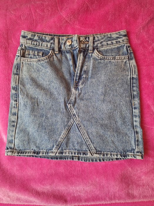 Jeansowa spódniczka mini XXS