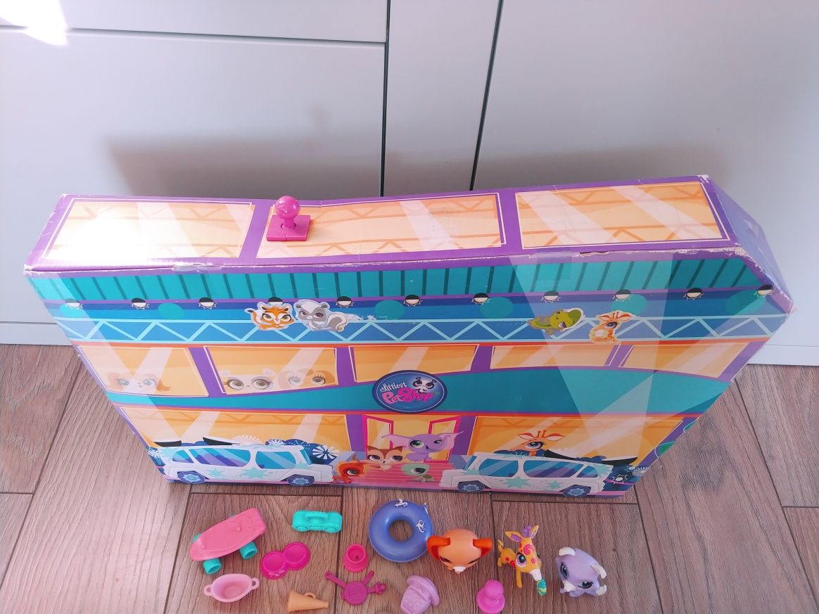 Littlest pet shop domek cyrk + zwierzątka +akcesoria