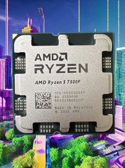 AMD Ryzen 5 7500f AM5 + Кулер + Термопаста. Фірма. Гарантія