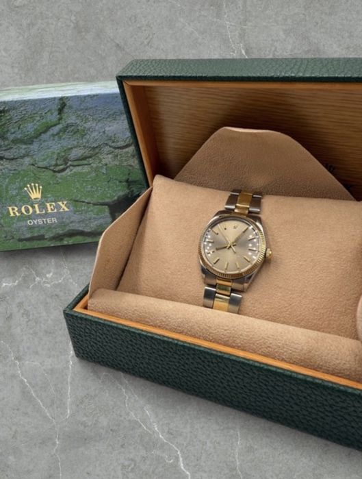Relógio Rolex Automático Oyster Perpetual 34 mm Vintage ouro aço