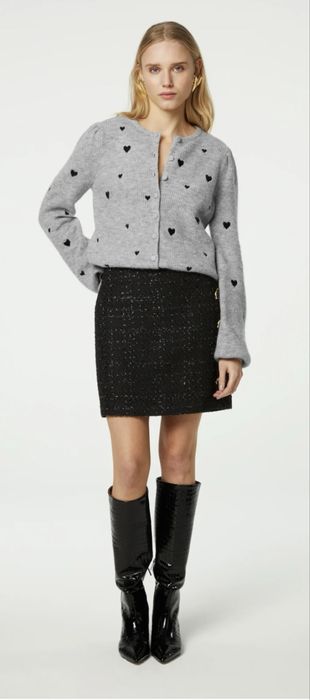 Сірий кардиган, вовна, альпака