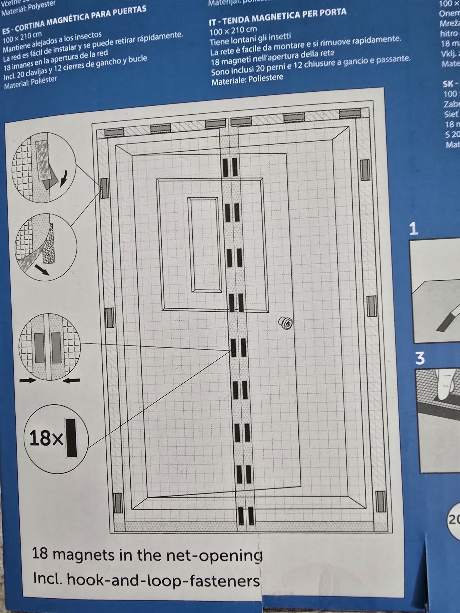 Magnetyczna moskitiera na dzwi