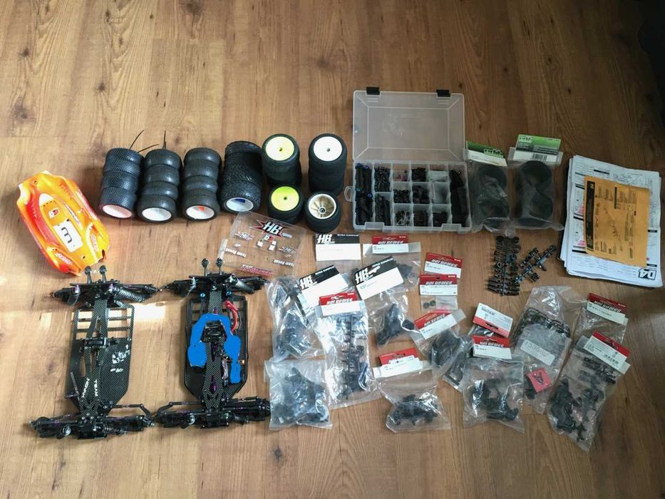 RC carro 1:10 Scale Buggy HotBodies (HPi) Cyclone D4 4x4 2*Chassis!!