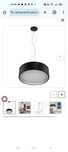 Lampa wisząca czarna LED