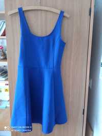 Sukienka H&M, kobaltowa, rozmiar 38