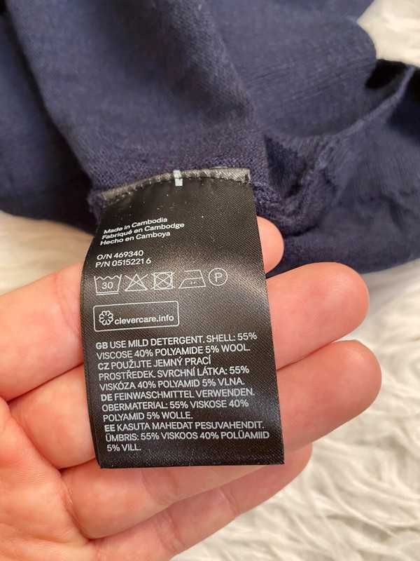 Granatowo-czarny sweter nowy z metką rozmiar m h&m męski damski