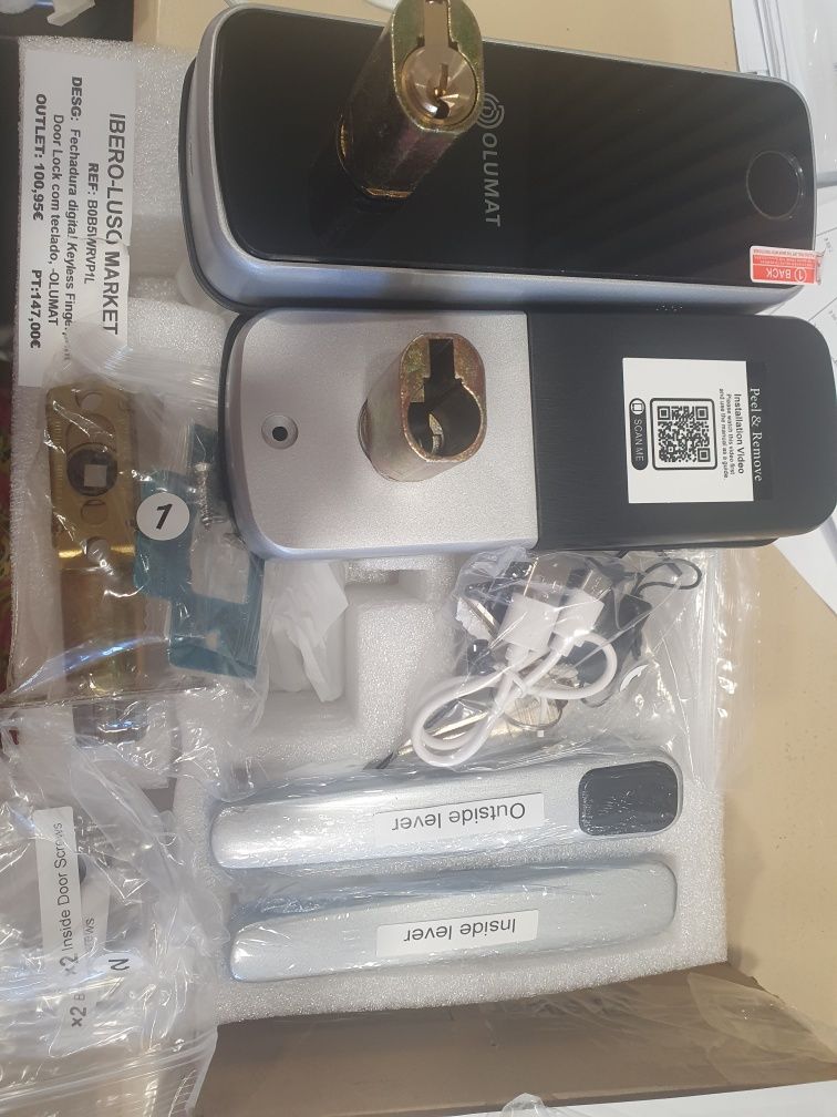Fechadura digital keyless fingerprint com teclado -OLUMAT