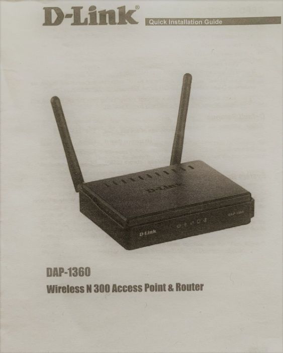 D-Link Punkt dostępowy DAP-1360 Extender/Repeater WiFi N300 2.4 GHz